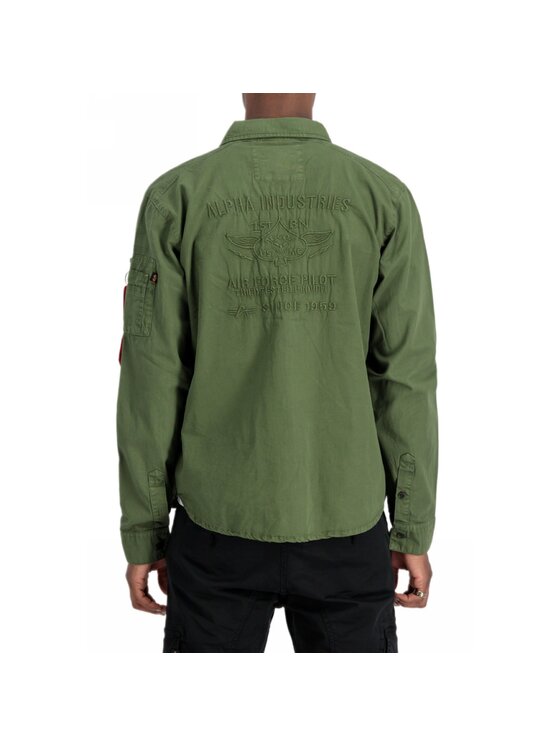 Alpha Industries Alpha Industries Koszula AI.138422-142-XL Khaki Regular Fit