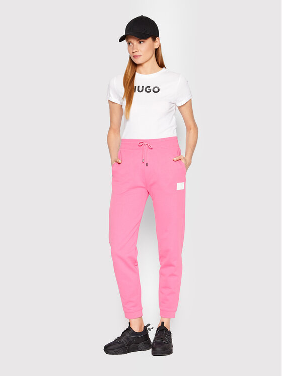 HUGO Hugo T-krekls 50473813 Balts Slim Fit