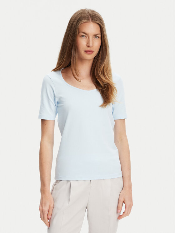 United Colors Of Benetton Tričko 3FJHD401P Modrá Slim Fit