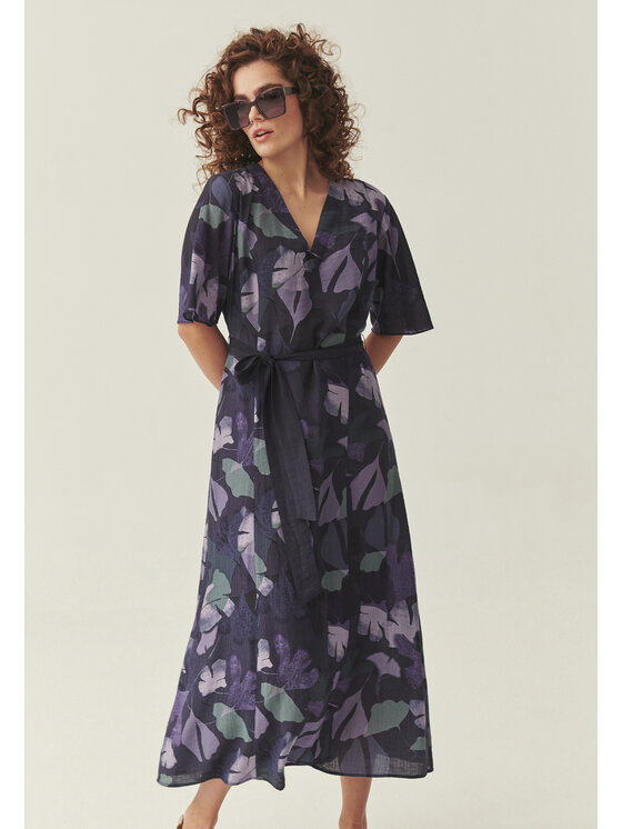 TATUUM Tatuum Každodenné šaty TAVIS Fialová Waisted Fit