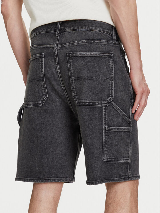 Gap Gap Szorty jeansowe 767488 Czarny Relaxed Fit