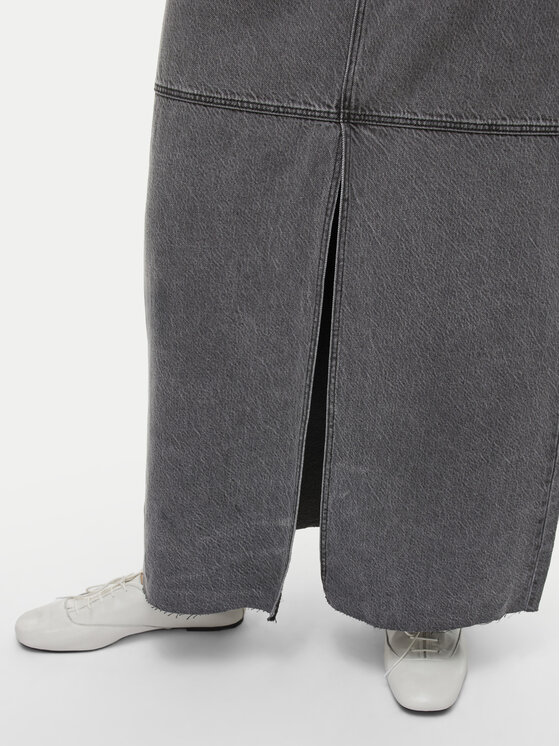 Vila Vila Jeans krilo Kiki 14104371 Siva Regular Fit