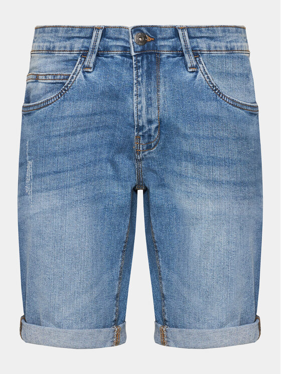 INDICODE INDICODE Farmer rövidnadrág Kaden 70-100 Kék Regular Fit
