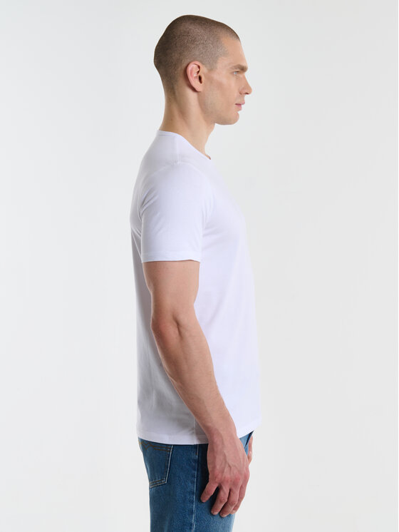 BIG STAR BIG STAR T-Shirt CLASSAC Biały Slim Fit