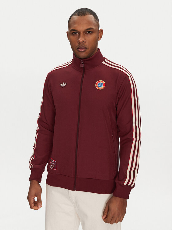 adidas adidas Džemperis FC Bayern Terrace JF0582 Raudona Slim Fit
