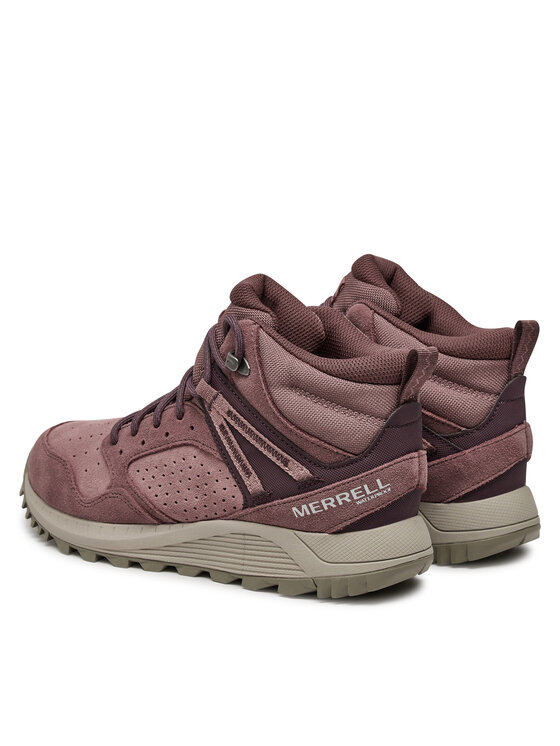 Merrell Merrell Schnürstiefeletten Wildwood Mid Ltr Wp J068104 Dunkelrot