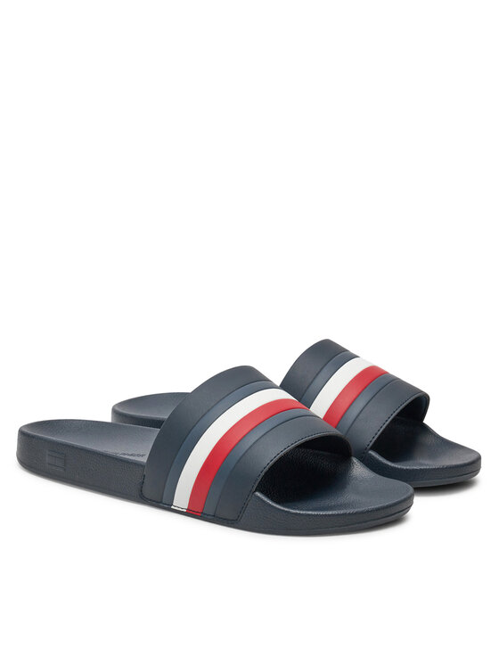 Tommy Hilfiger Tommy Hilfiger Pantoletten Pool Slide FM0FM05233 Dunkelblau