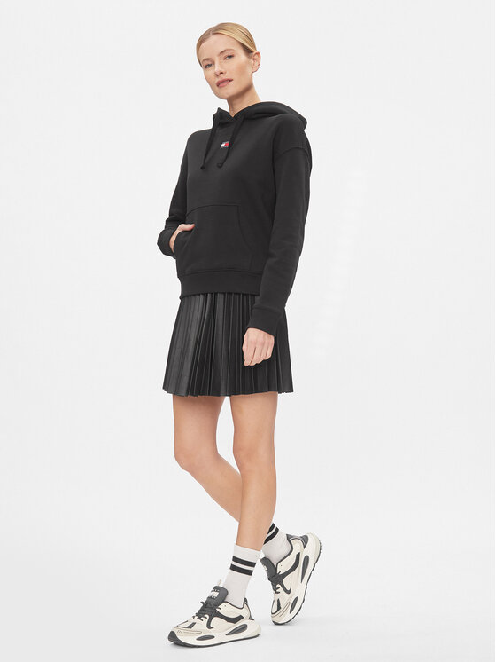 Tommy Jeans Tommy Jeans Felpa Badge DW0DW17326 Nero Boxy Fit
