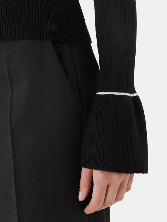 HUGO HUGO Džemperis Samur 50554077 Melns Slim Fit