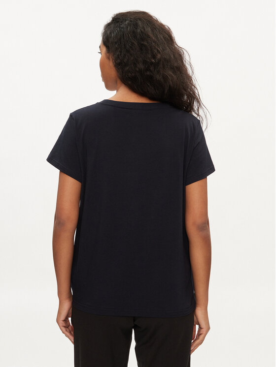 Tommy Hilfiger Tommy Hilfiger T-krekls UW0UW04873 Tumši zils Relaxed Fit