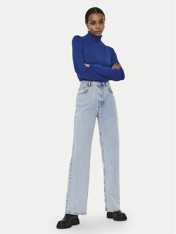 Vero Moda Vero Moda Krekls ar augstu apkakli Glory 10231630 Zils Regular Fit
