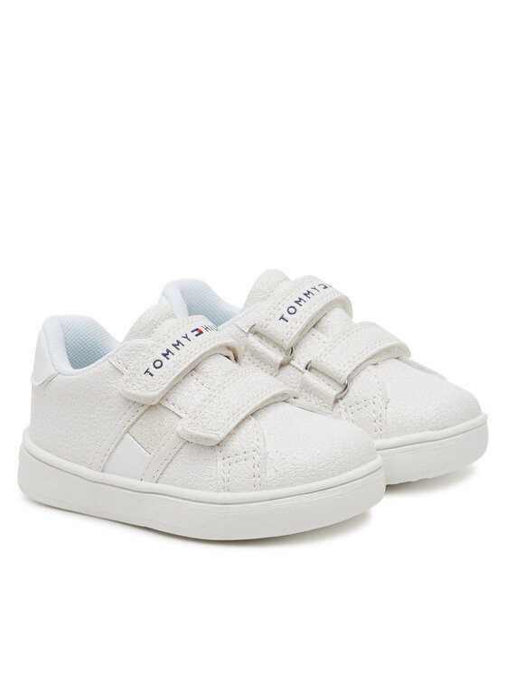 Tommy Hilfiger Tommy Hilfiger Tenisice Flag Low Cut Velcro Sneaker T1A9-33726-0375 M Bijela
