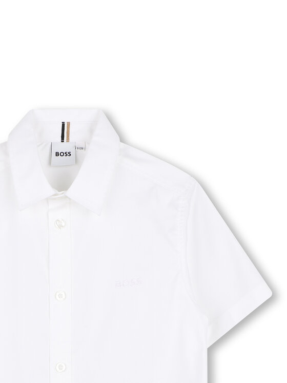 BOSS BOSS Košeľa J53160 S Biela Regular Fit