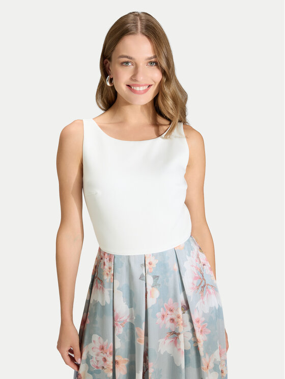 Swing Swing Koktejlové šaty 5AK14200 Světle modrá Regular Fit