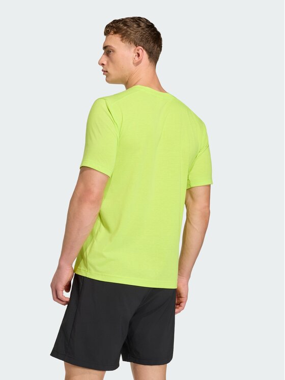adidas adidas Koszulka techniczna 158826 Żółty Regular Fit