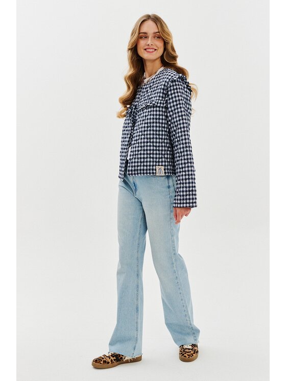 NAOKO NAOKO Bunda pro přechodné období Indigo Charm Černá Regular Fit
