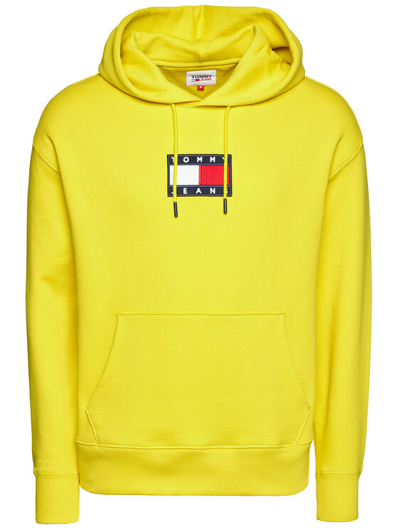 Tommy Jeans Felpa DM0DM08726 Giallo Regular Fit • Modivo.it