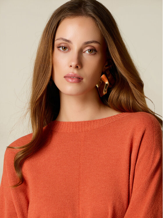 Oltre Oltre Maglione M153E002162N017 Arancione Regular Fit