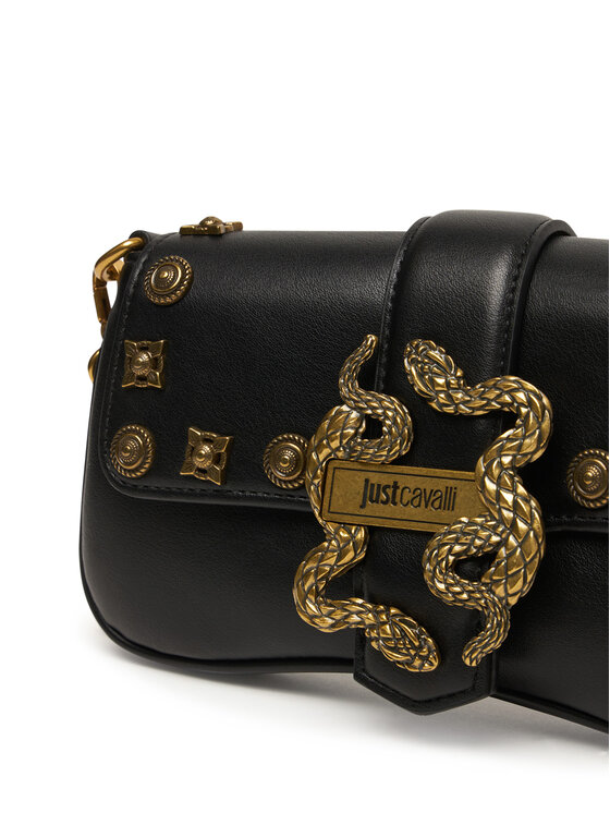 Just Cavalli Just Cavalli Ročna torba Iconic Snakes 81RA4BA7 ZSE07 Črna