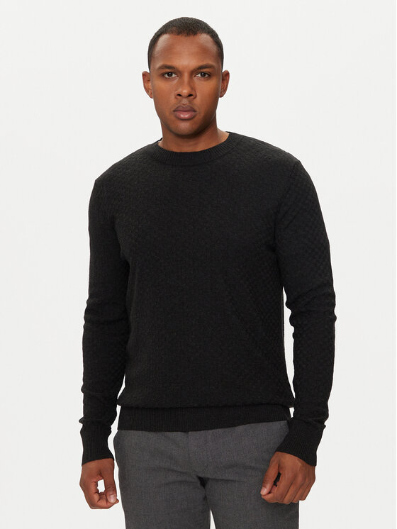 Sisley Sisley Sweater 1041S103O Fekete Regular Fit