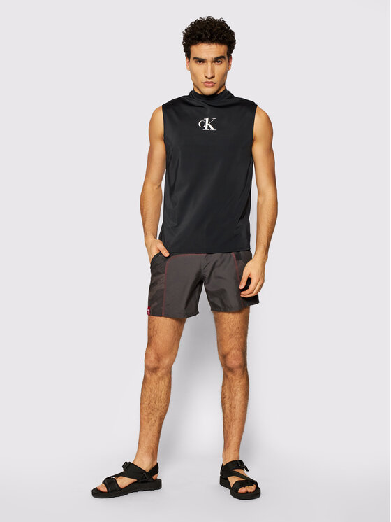 Smanicato Muscle KM0KM00612 Nero Slim Fit