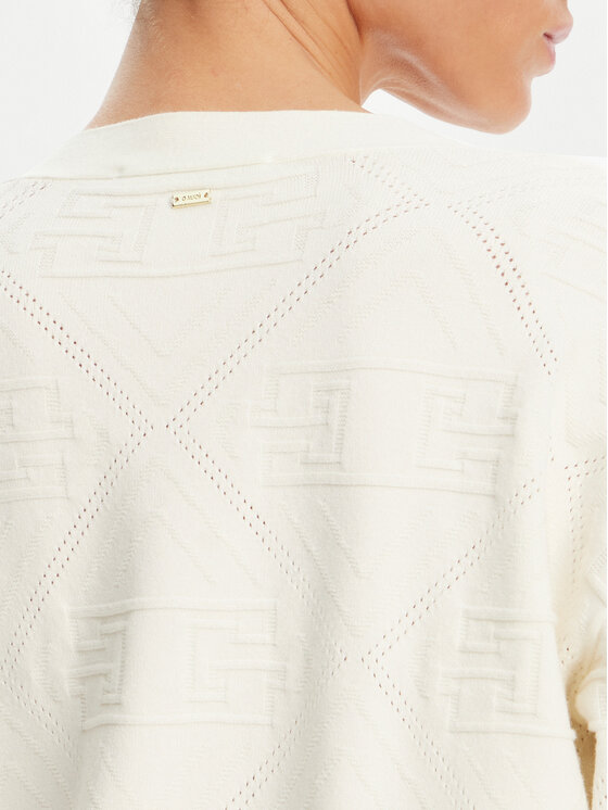 Gaudi Gaudi Kardigāns 421FD53019 Écru Regular Fit