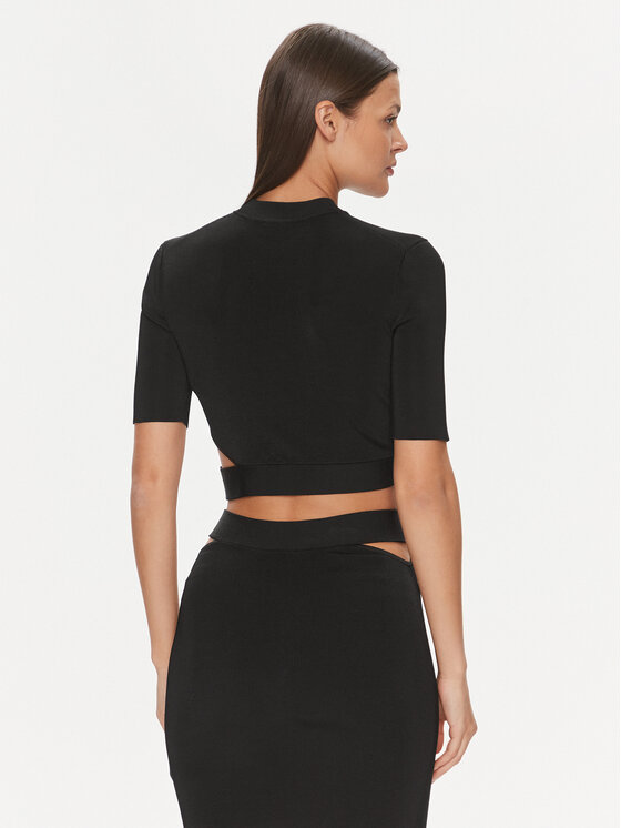 HUGO Hugo Sweater Satchina 50508600 Fekete Slim Fit