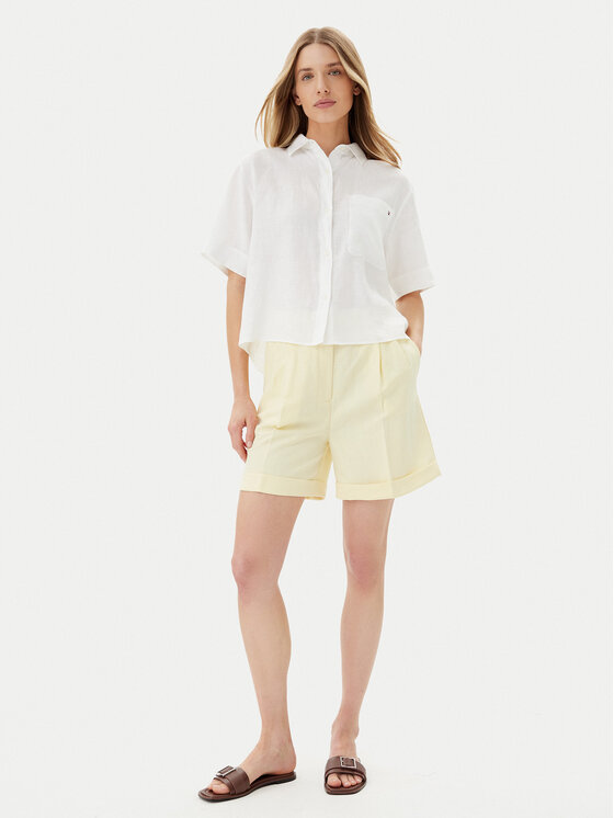 Tommy Hilfiger Tommy Hilfiger Риза WW0WW44720 Бял Relaxed Fit