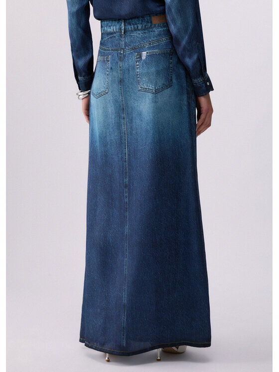 Liu Jo Liu Jo Gonna maxi UA6238T376A79042 Celeste Regular Fit