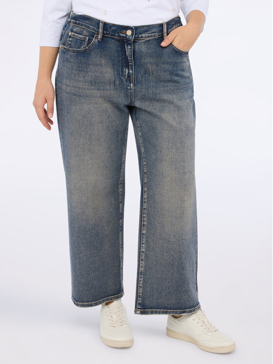 Fiorella Rubino Fiorella Rubino Jeansy P446T005124N024 Niebieski Cropp Fit