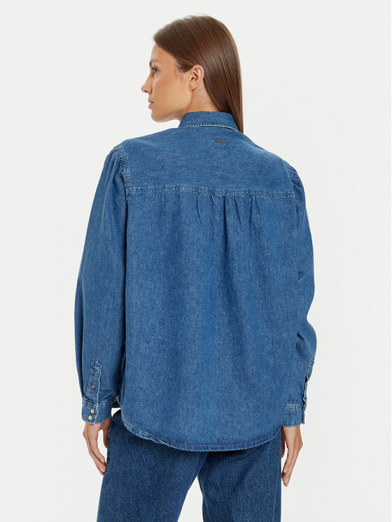 Pepe Jeans Pepe Jeans džínsová košeľa Charlie PL304962 Modrá Loose Fit