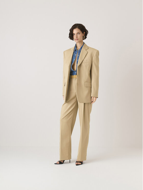 La Mania La Mania Giacca da abito BIGGIE 4 Beige Classic Fit