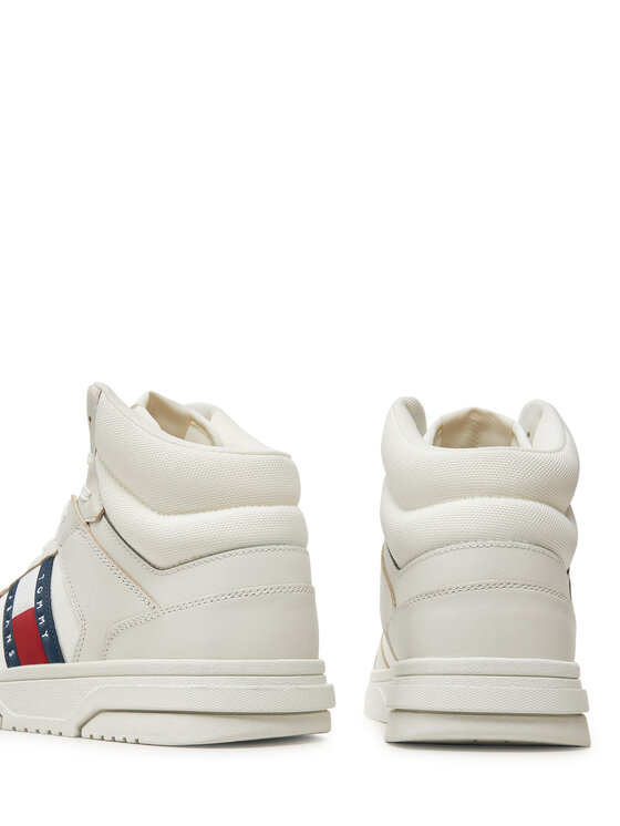 Tommy Jeans Tommy Jeans Tenisice The Brooklyn Mix Mat Mid EM0EM01458 Bijela
