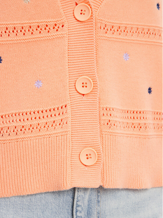 United Colors Of Benetton United Colors Of Benetton Kardigan 10C1E604W Pomarańczowy Regular Fit