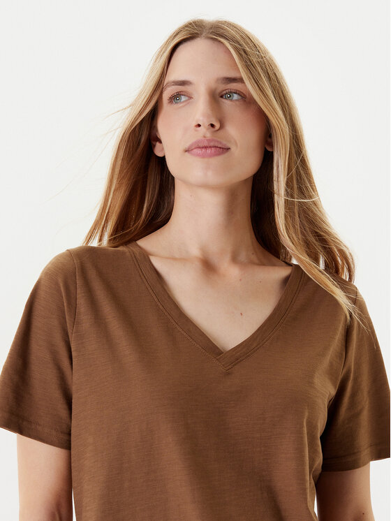 United Colors Of Benetton United Colors Of Benetton Majica 3BVXD400H Rjava Relaxed Fit