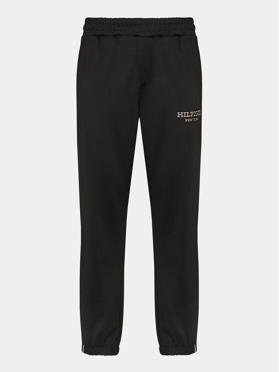 Tommy Hilfiger Tommy Hilfiger Pantaloni trening Monotype MW0MW33701 Negru Regular Fit