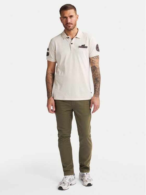 Petrol Industries Petrol Industries Poloshirt M-1050-POL946 Écru Regular Fit