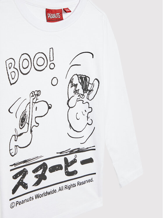 OVS OVS Блуза PEANUTS 1333355 Бял Regular Fit