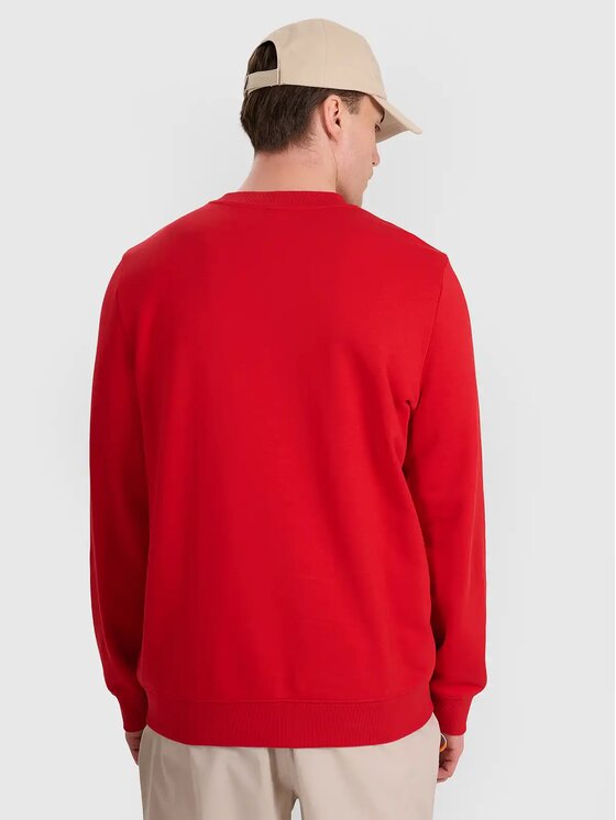 4F 4F Felpa 4FWMM00TSWSM1767-062S Rosso Regular Fit