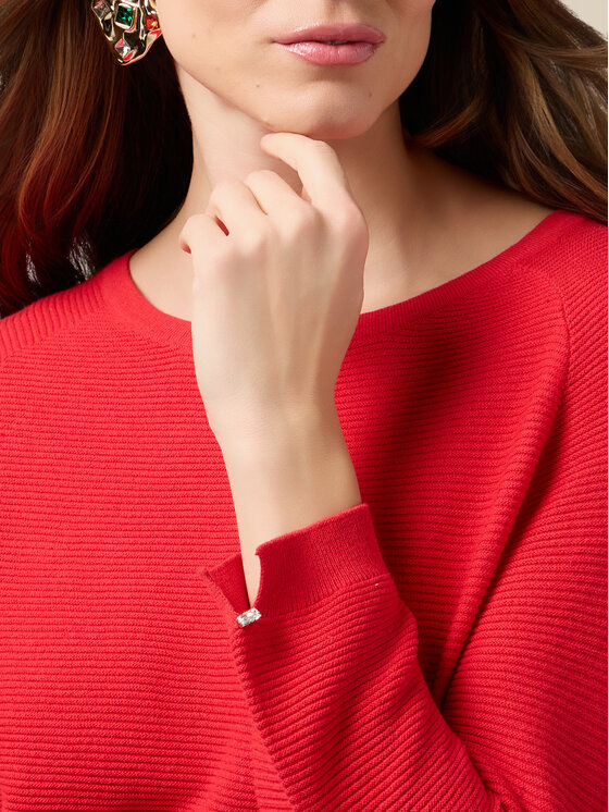 Oltre Oltre Maglione M139J005447N016 Rosso Regular Fit