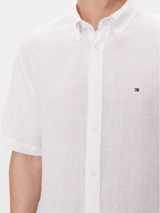Tommy Hilfiger Tommy Hilfiger Πουκάμισο MW0MW35207 Λευκό Regular Fit
