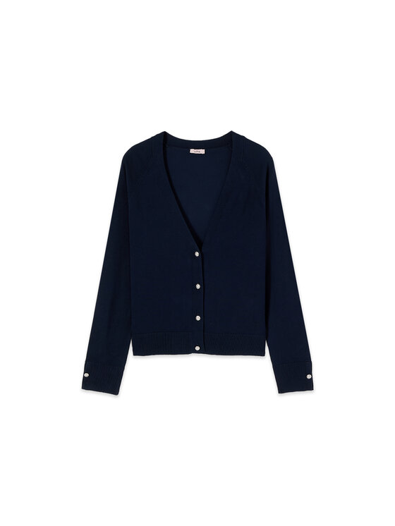 Oltre Oltre Sweter M310J005564N034 Niebieski Regular Fit
