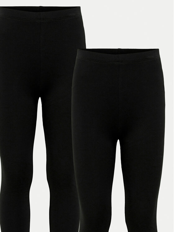 Kids ONLY Kids ONLY 2er-Set Leggings 15333816 Schwarz Slim Fit