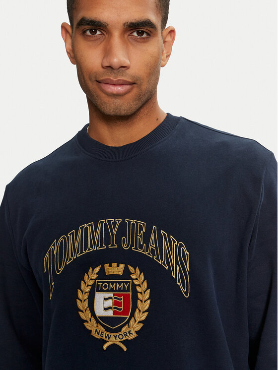 Tommy jeans crest crew sweatshirt sales