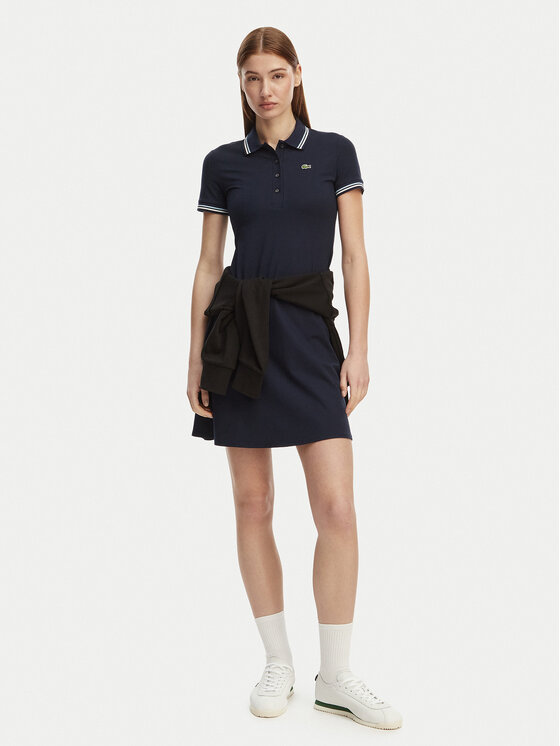 Lacoste Lacoste Kleid für den Alltag EF5288 Dunkelblau Regular Fit