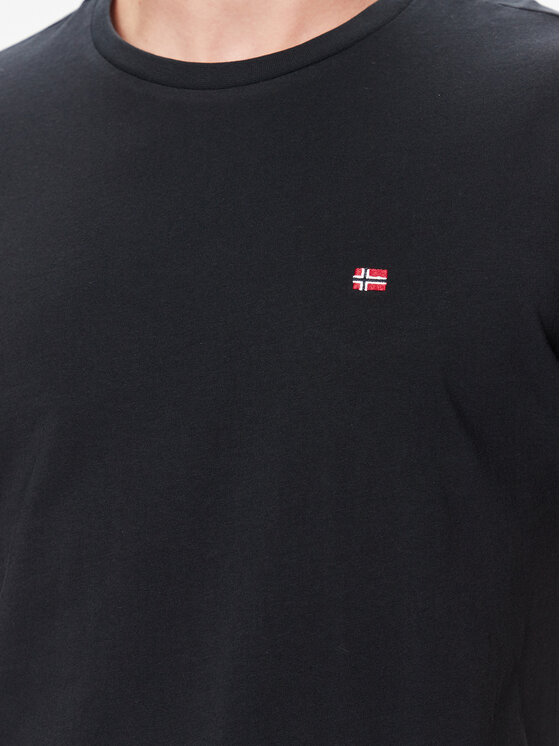 Napapijri Napapijri T-Shirt Salis NP0A4H8D Černá Regular Fit