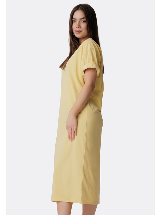 LAURELLA LAURELLA Každodenné šaty 4SS204 Žltá Regular Fit