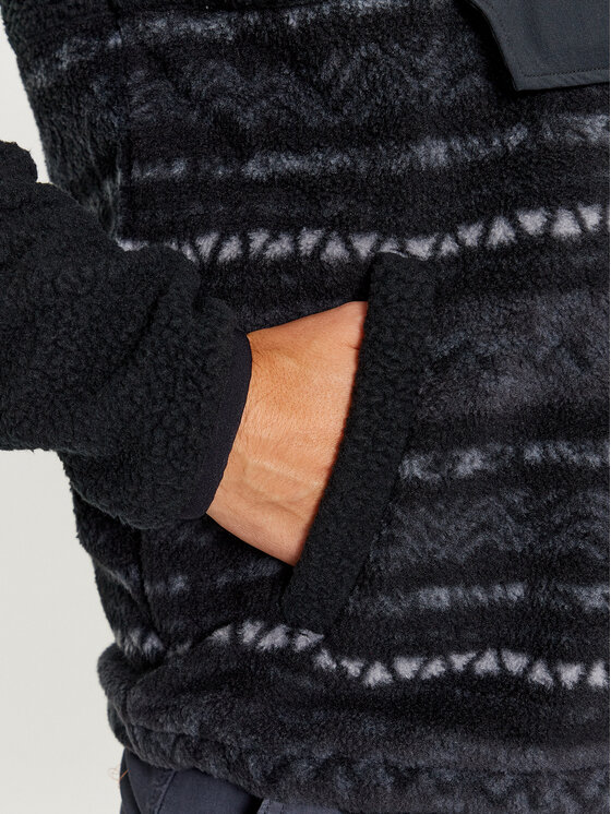 Quiksilver Quiksilver Флісовий реглан Clean Coasts Otlr EQYFT04801 Чорний Regular Fit