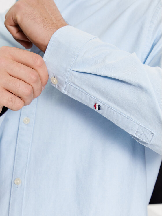 Tommy Jeans Tommy Jeans Cămașă Classic Oxford DM0DM15408 Albastru celest Classic Fit