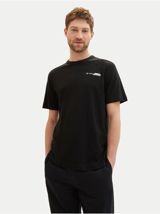 Tom Tailor T-krekls 1040821 Melns Regular Fit